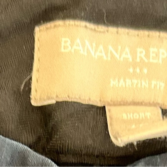 Banana Republic Petite Size 00P Sloan Fit Straight Leg Pants Navy Button Zip - Picture 2 of 3